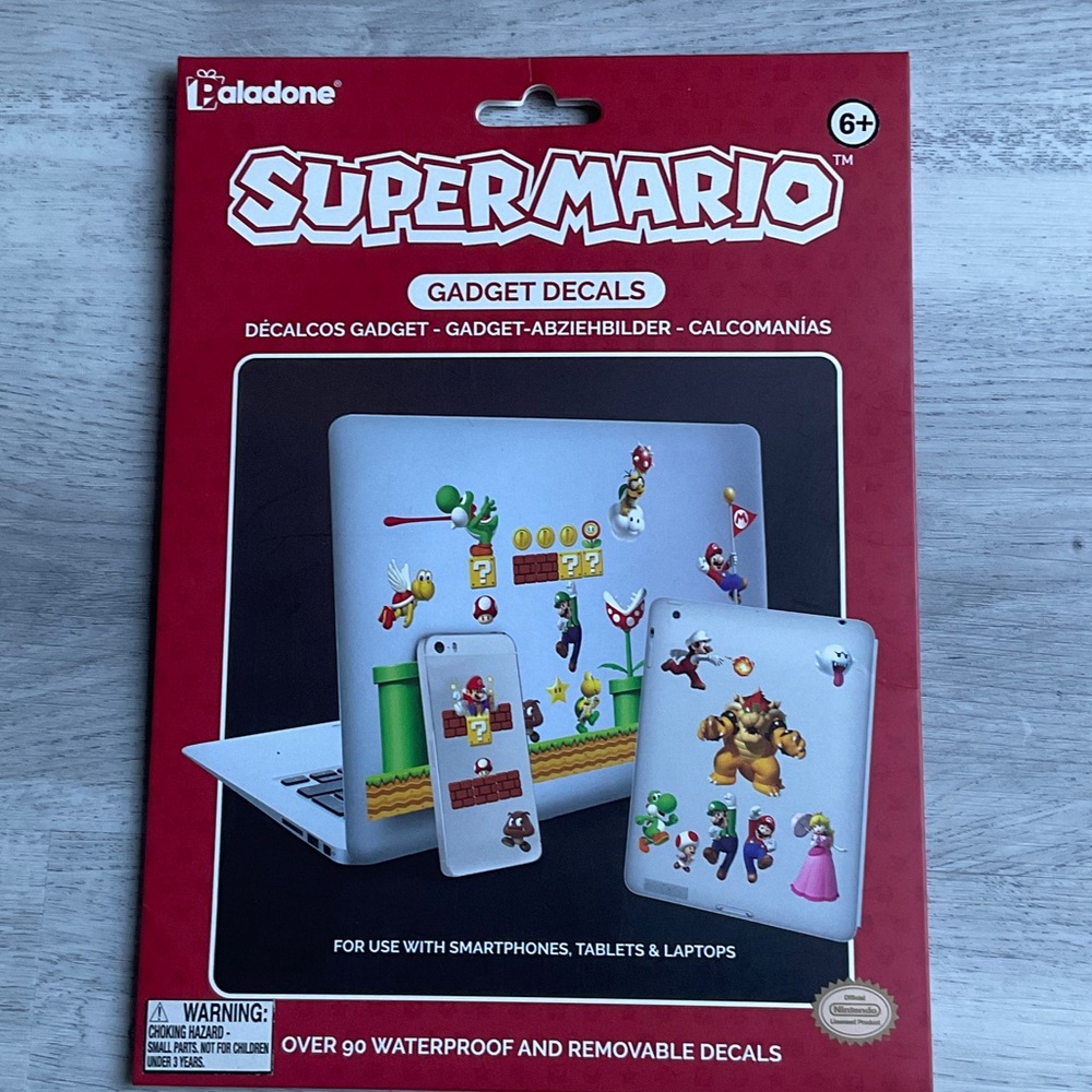 Paladone Super Mario gadget decals